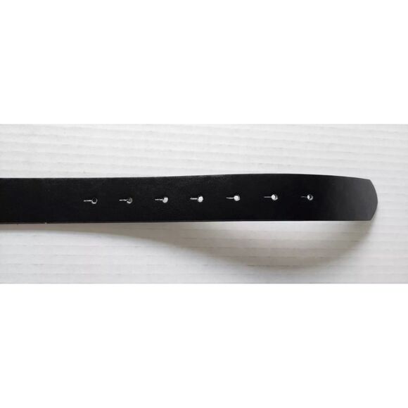 NWT Firenze Mens Black Leather Dress Belt Buckle Style #MB5000 Size 34 - Picture 4 of 4